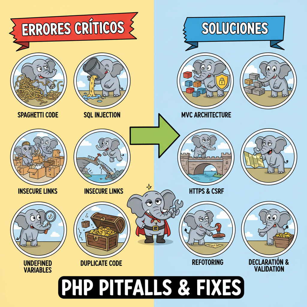5 errores críticos que todos cometen con PHP (y cómo solucionarlos)