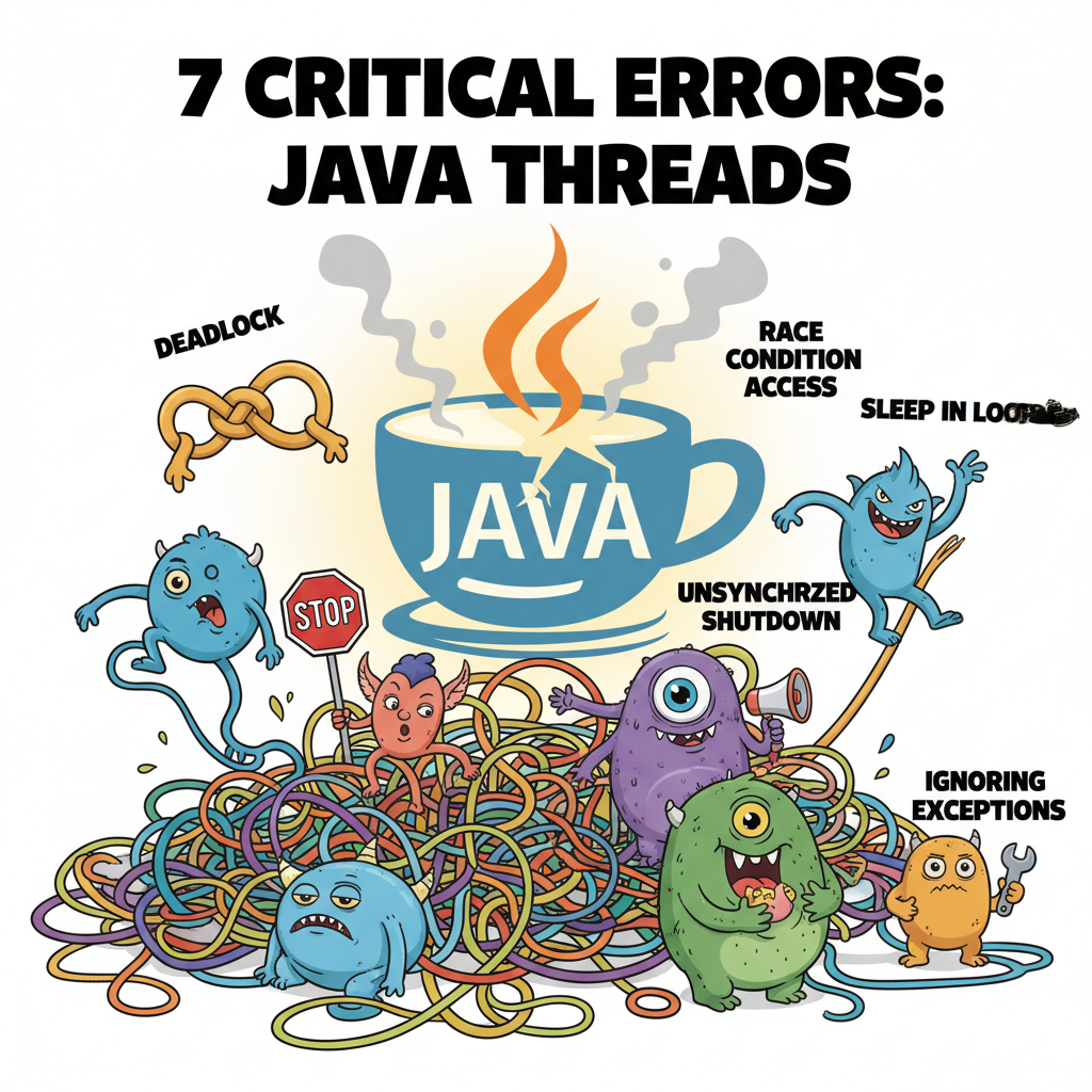 7 errores críticos que todos cometen con la gestión de hilos en Java
