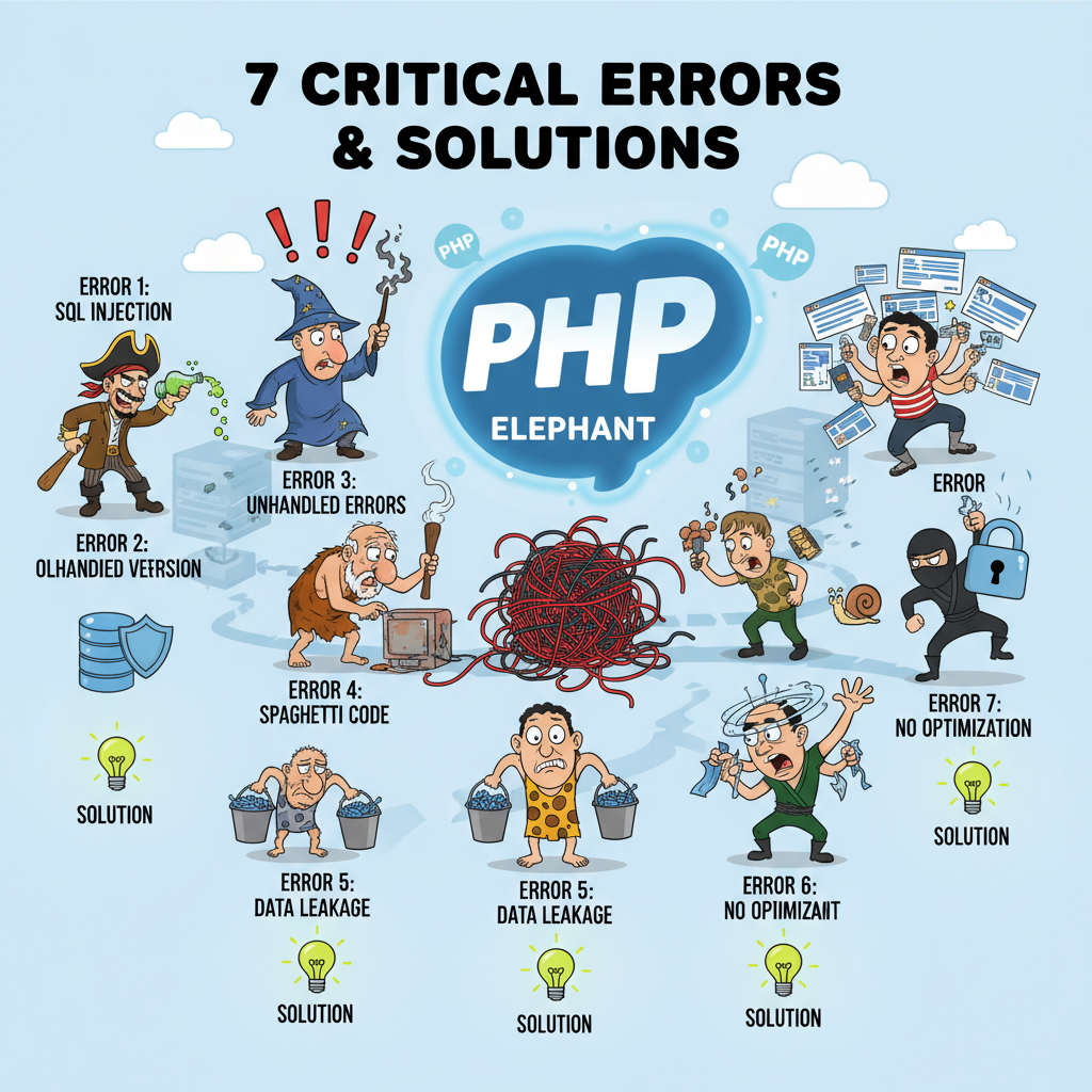 7 errores críticos que todos cometen con PHP (y cómo resolverlos)