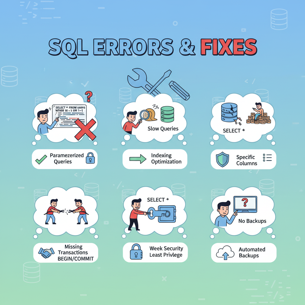 7 errores críticos que todos cometen con SQL (y cómo arreglarlos)