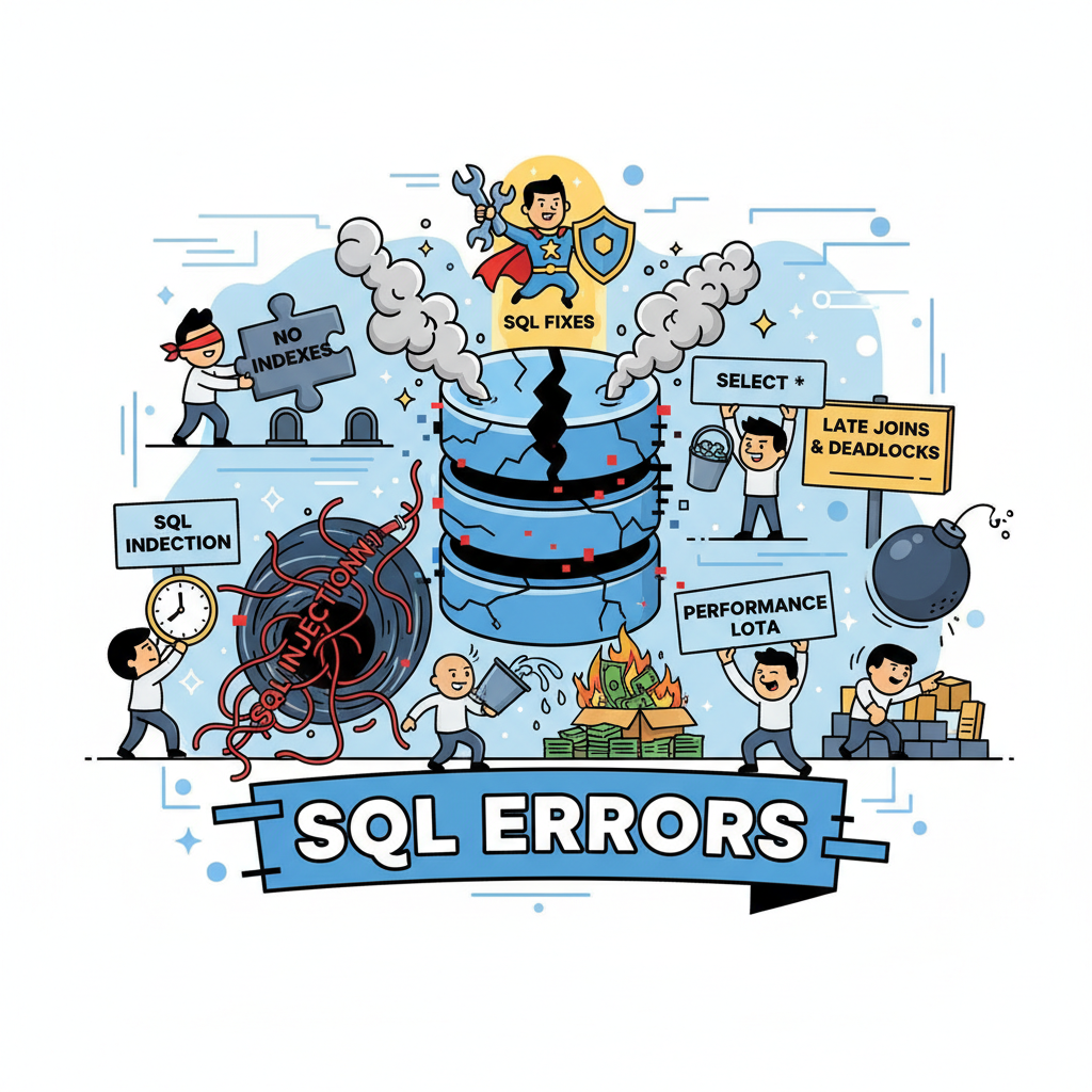 7 errores críticos que todos cometen con SQL (y cómo evitarlos)