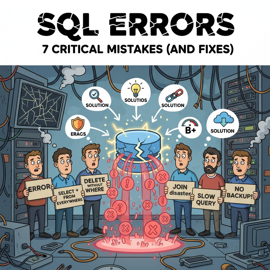 7 errores críticos que todos cometen con SQL (y cómo solucionarlos)