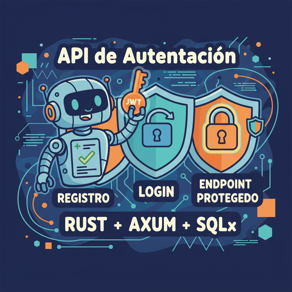 API de autenticación en Rust con Axum, SQLx y JWT (registro, login y endpoint protegido)