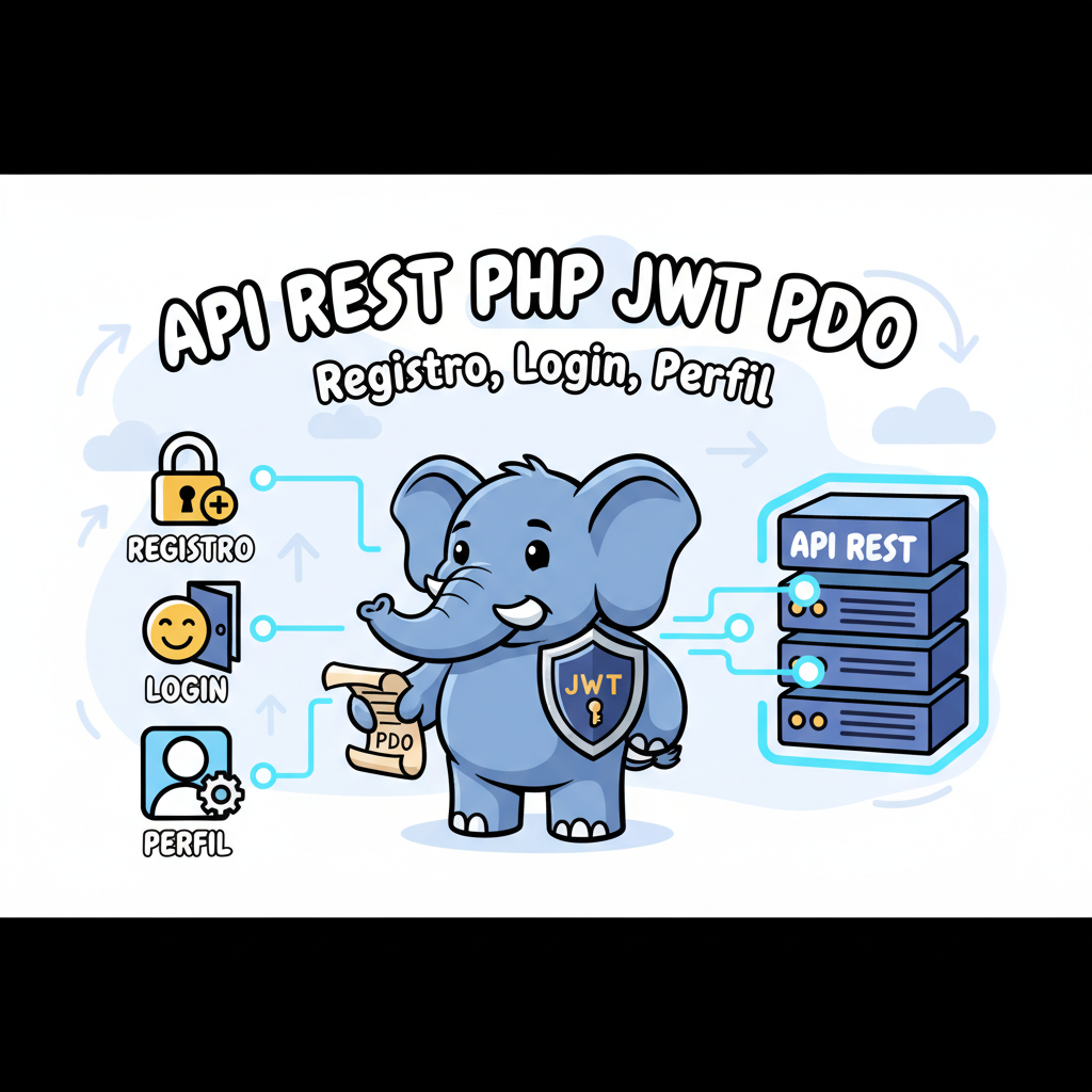 API REST en PHP con autenticación JWT y PDO (registro, login y perfil)