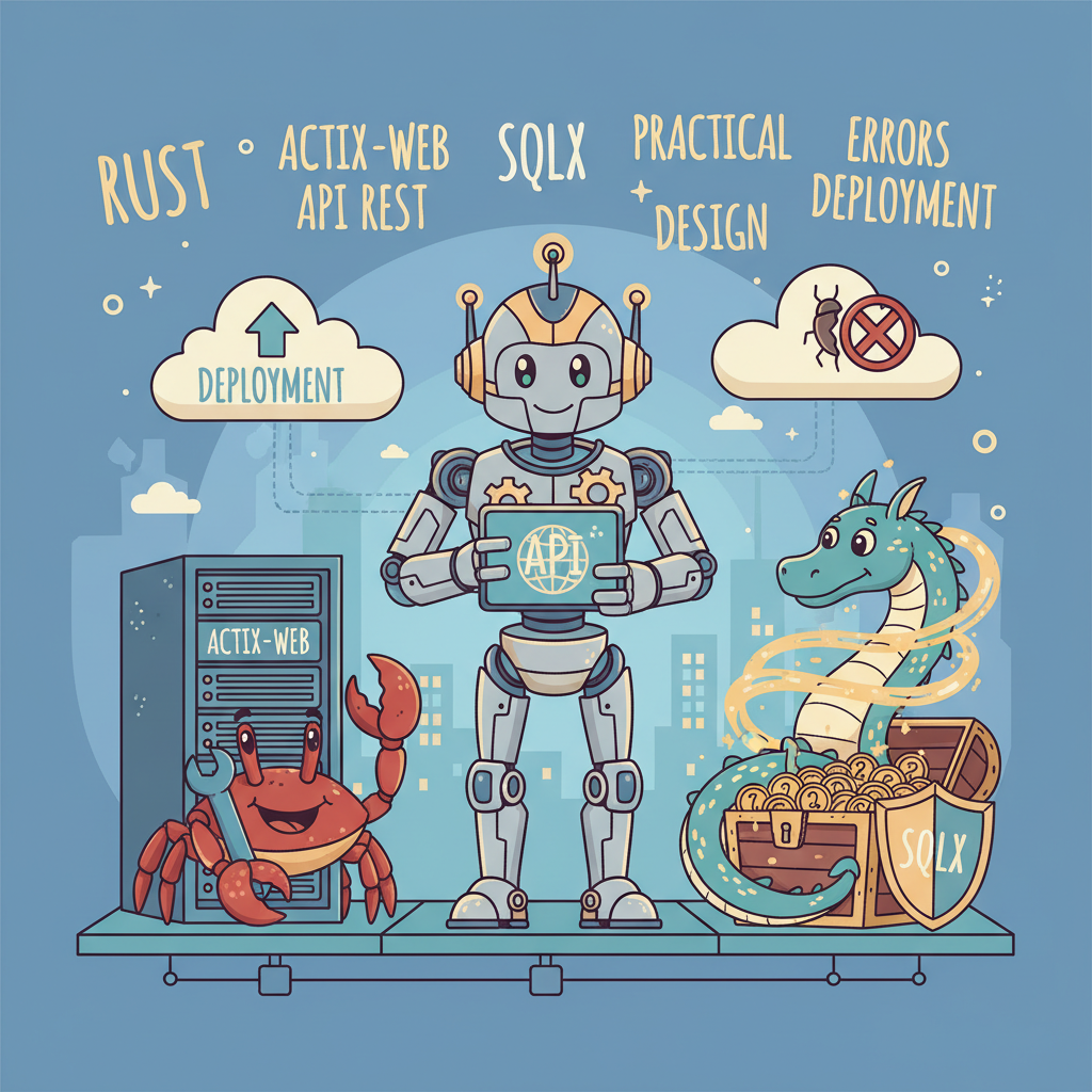 API REST en Rust con Actix-web y SQLx: diseño práctico, errores y despliegue