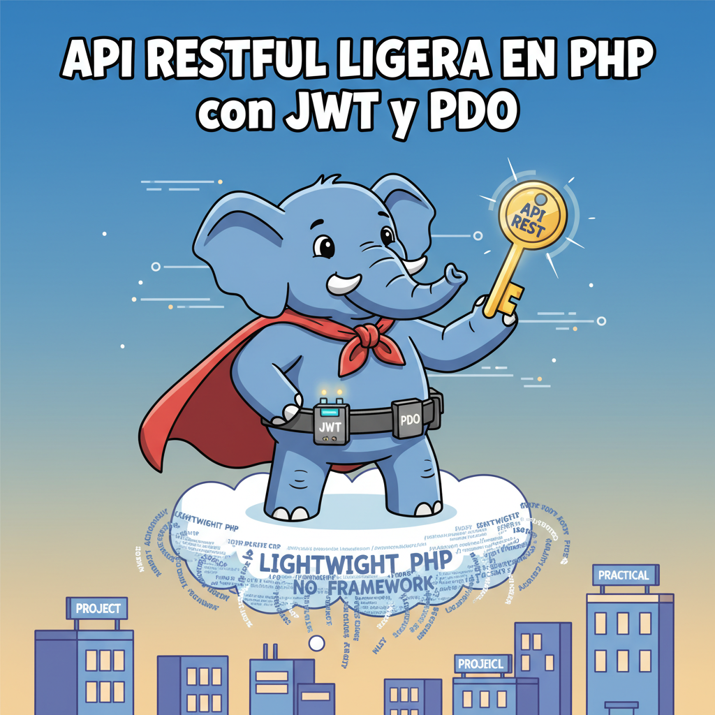 API RESTful ligera en PHP (sin framework) con JWT y PDO — Proyecto práctico