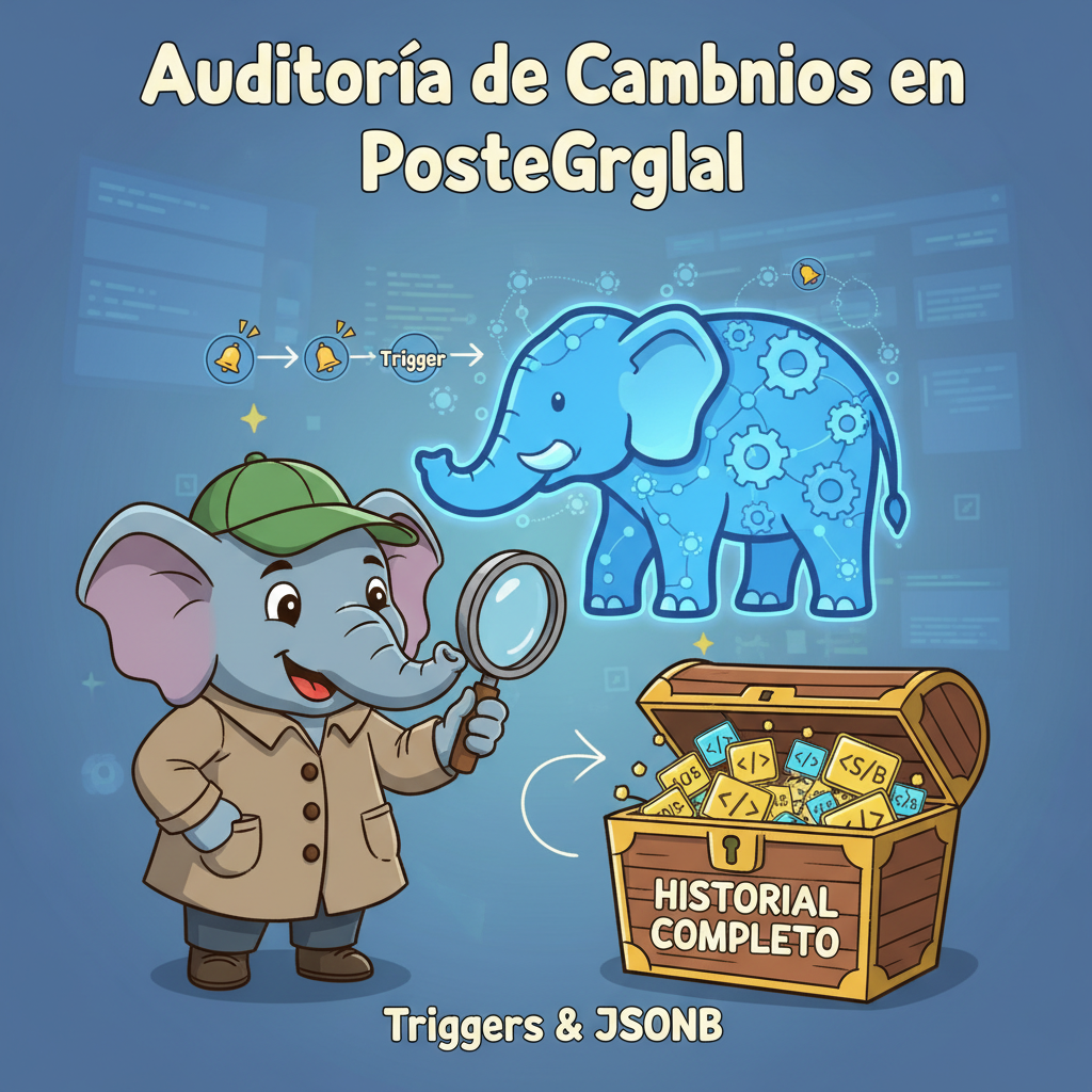 Auditoría de cambios en PostgreSQL: historial completo con triggers y JSONB