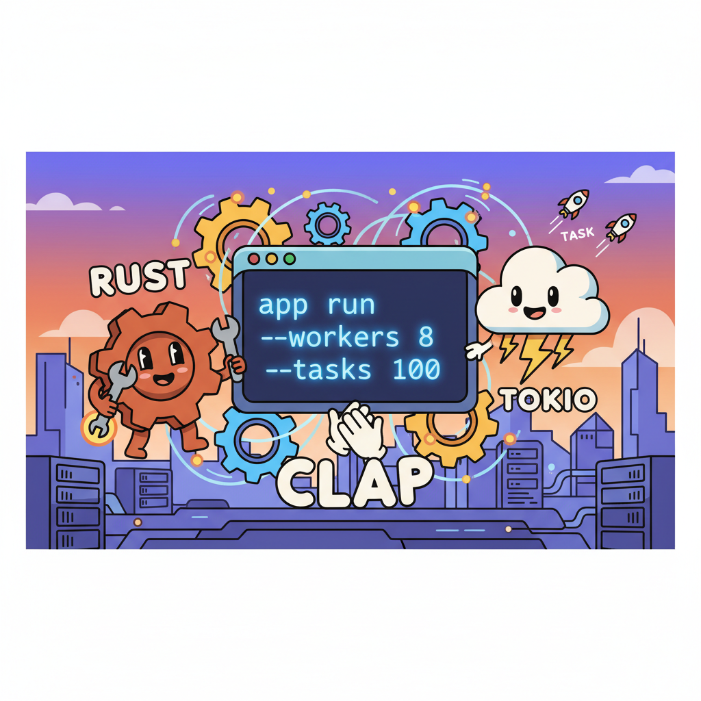 Cómo construir un CLI concurrente en Rust con Tokio y Clap