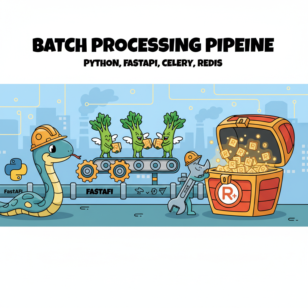 Cómo construir un pipeline de procesamiento por lotes en Python con FastAPI, Celery y Redis