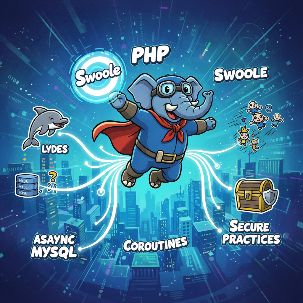 Concurrencia en PHP con Swoole: corutinas, MySQL asíncrono y prácticas seguras