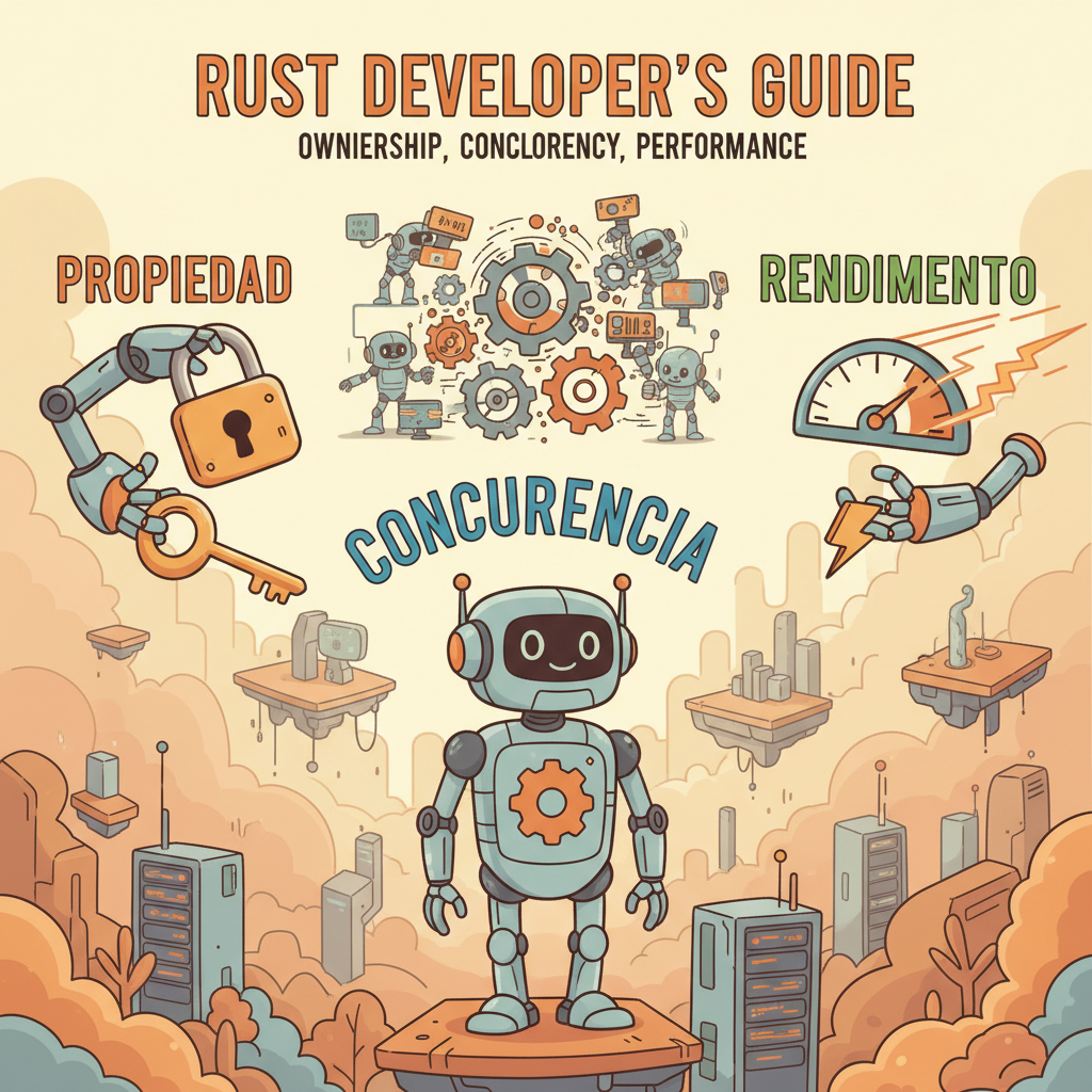 Guía completa de Rust para desarrolladores: propiedad, concurrencia y rendimiento