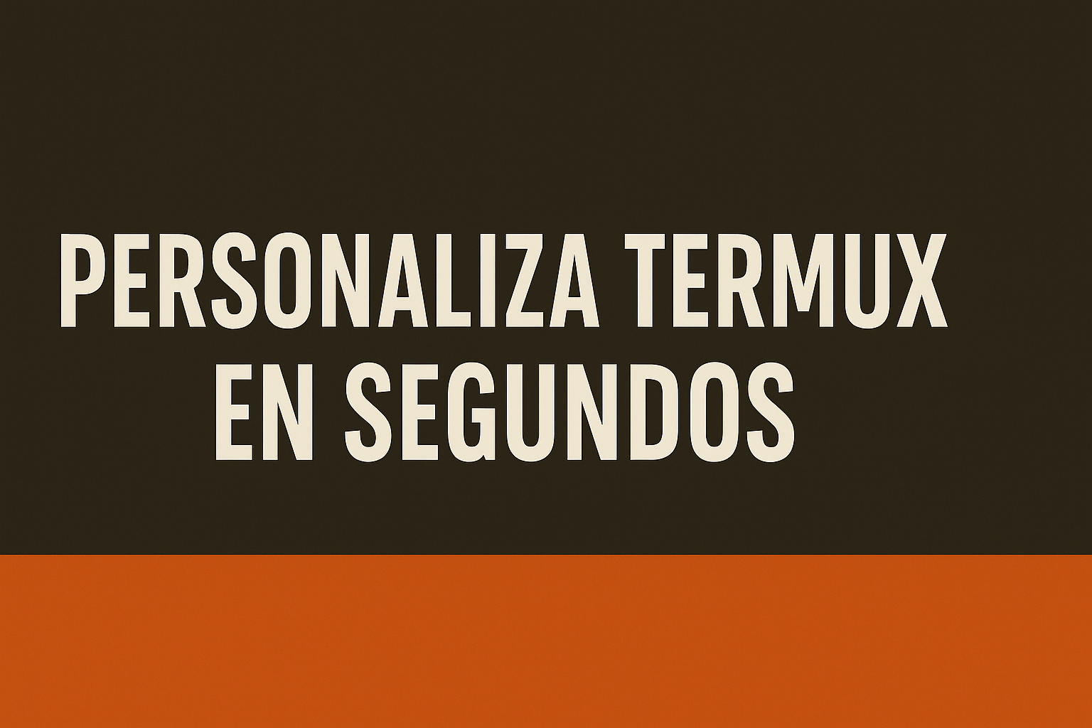 Personaliza Termux con Zsh, Gruvbox y Neofetch en segundos