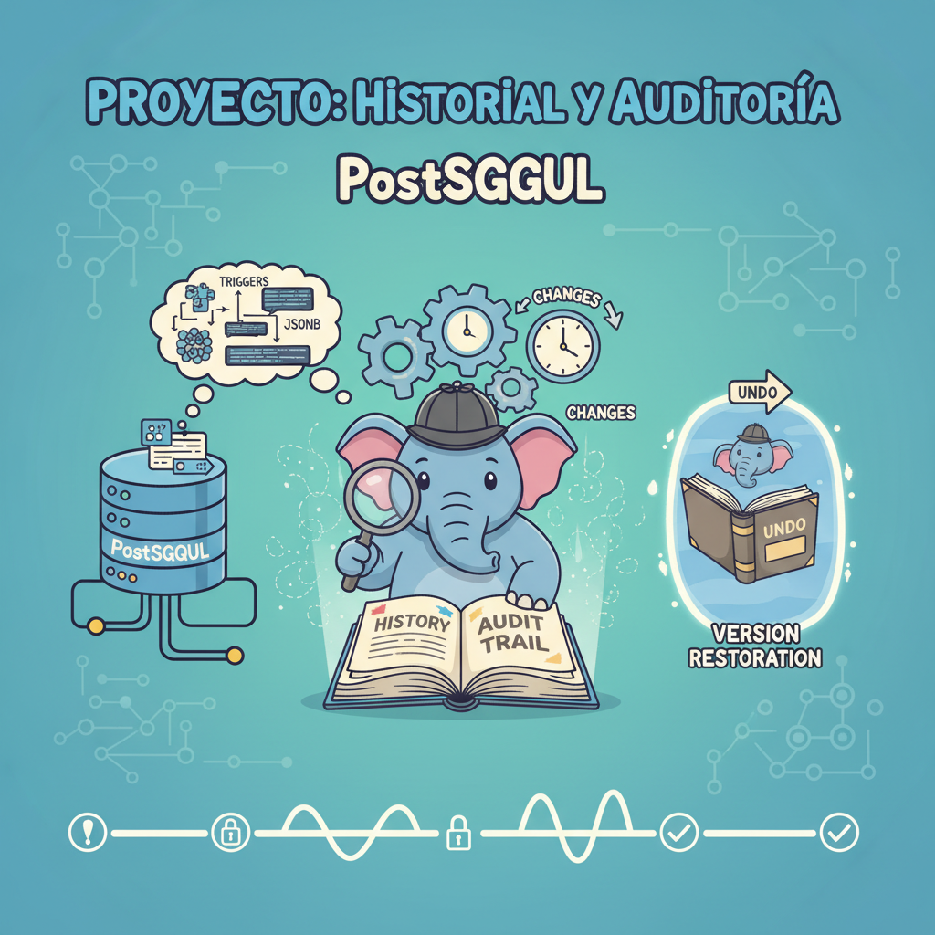 Proyecto: Historial y auditoría de cambios en PostgreSQL (triggers, jsonb y restauración de versiones)