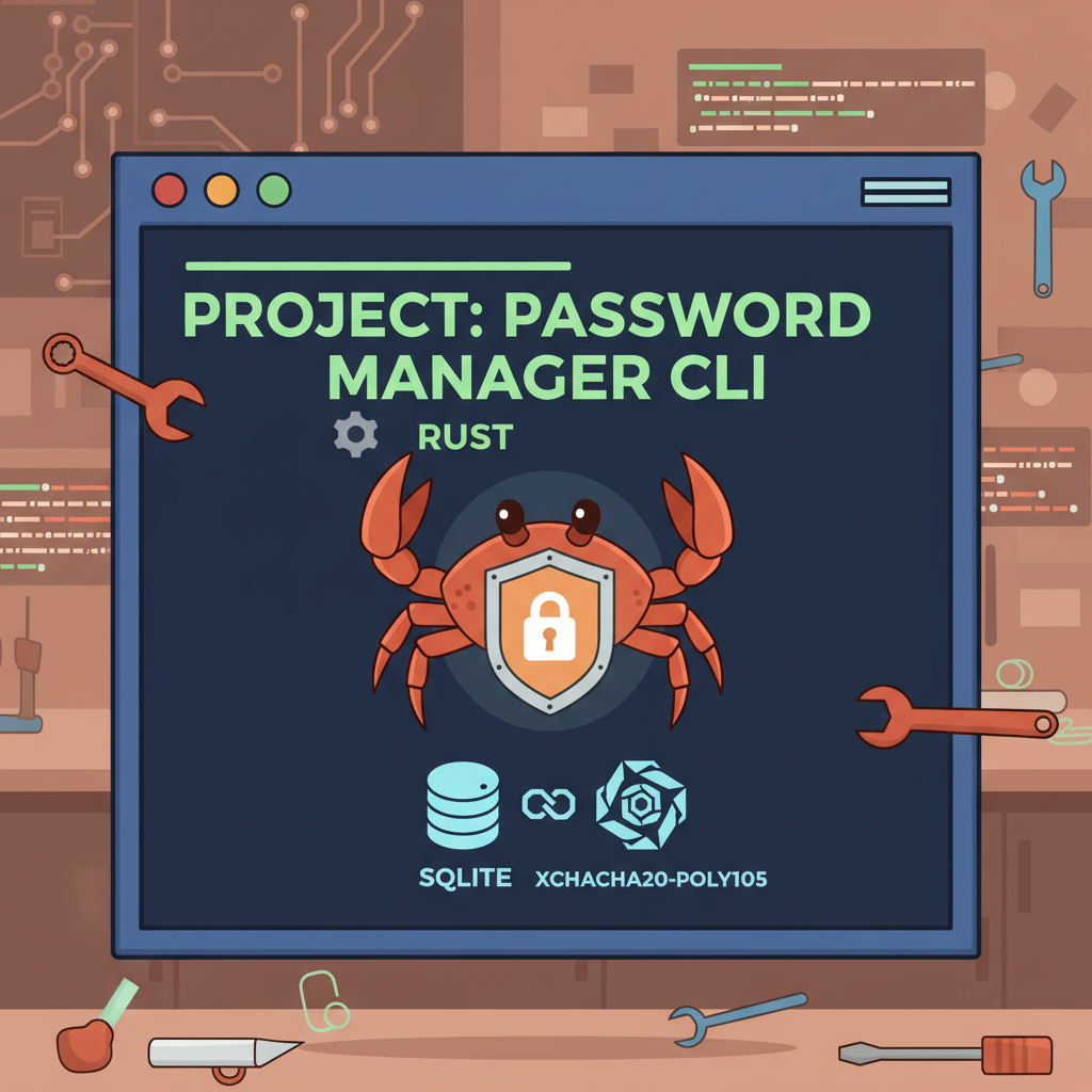 Proyecto práctico: Gestor de contraseñas CLI en Rust (SQLite + cifrado XChaCha20-Poly1305)
