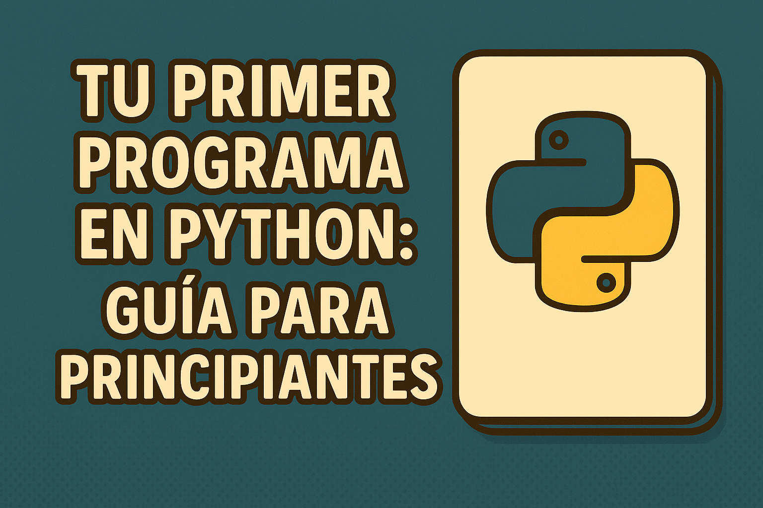 Tu Primer Programa en Python: Guía para Principiantes