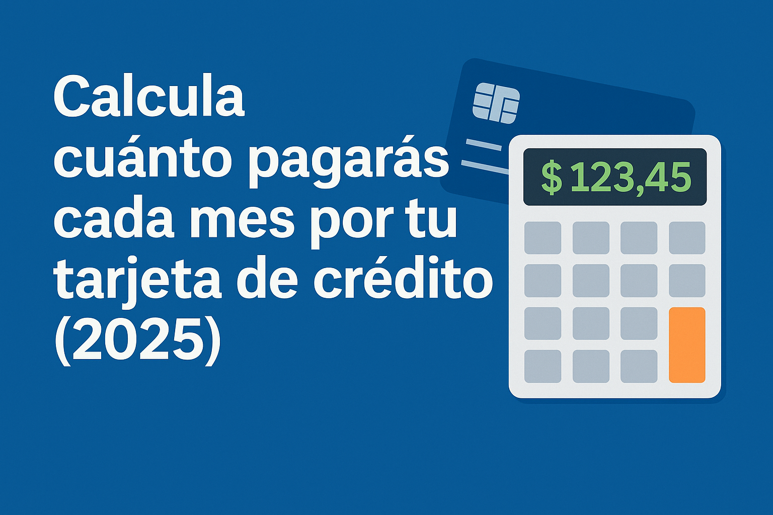 Calcula cuánto pagarás cada mes por tu tarjeta de crédito (2025)