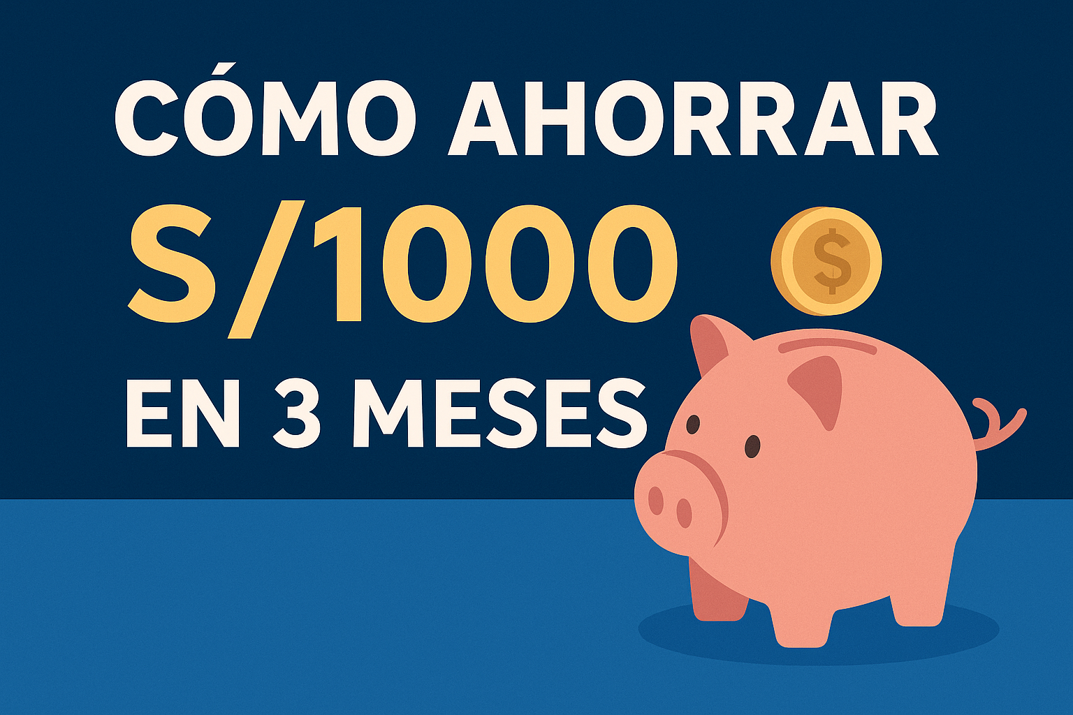 Cómo ahorrar S/1000 en 3 meses: plan paso a paso
